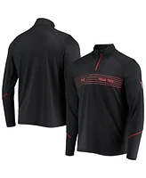 Men's Under Armour Black Texas Tech Red Raiders Sideline Performance Lightweight Quarter-Zip Jacket