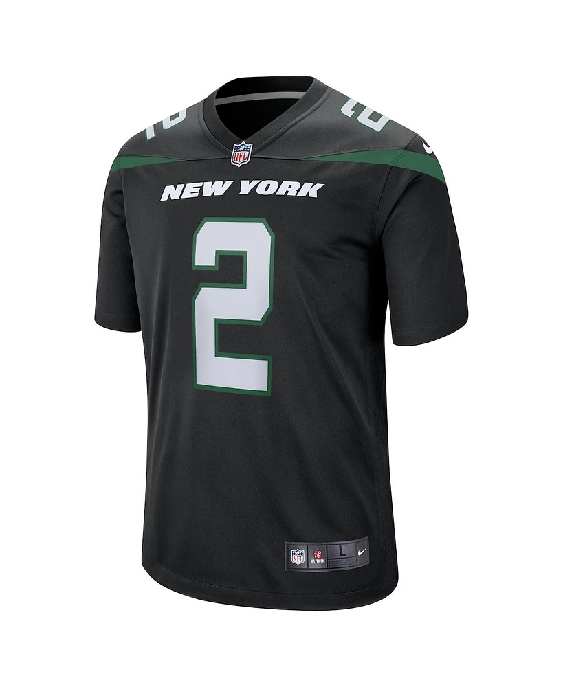 Big Boys Nike Zach Wilson Black New York Jets Game Jersey