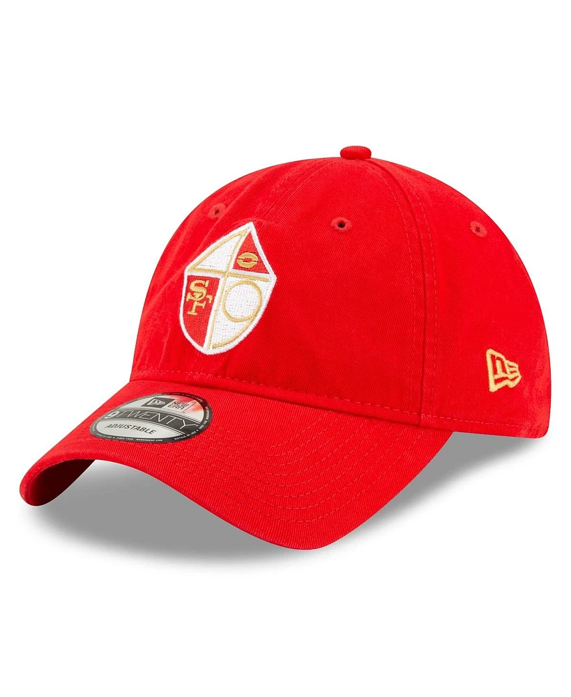 Men's New Era Scarlet San Francisco 49ers Core Classic 9TWENTY Adjustable Hat