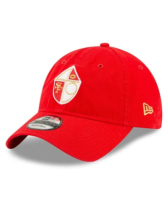 Men's New Era Scarlet San Francisco 49ers Core Classic 9TWENTY Adjustable Hat