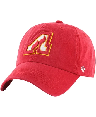 Men's '47 Brand Red Distressed Atlanta Flames Vintage-Like Classic Franchise Fitted Hat