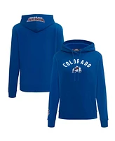 Women's Pro Standard Navy Colorado Avalanche Classic Chenille Pullover Hoodie