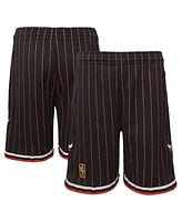 Big Boys Mitchell & Ness Black Chicago Bulls Hardwood Classics Swingman Shorts