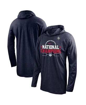 Men's Nike Navy UConn Huskies 2023 Ncaa Basketball National Champions Bracket Long Sleeve Hoodie T-shirt