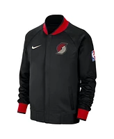 Men's Nike Black Portland Trail Blazers 2023/24 City Edition Authentic Showtime Performance Raglan Full-Zip Jacket