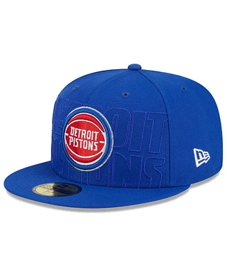 Men's New Era Blue Detroit Pistons 2023 Nba Draft 59FIFTY Fitted Hat