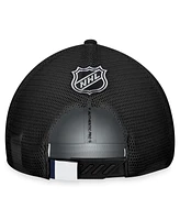 Men's Fanatics Gray, Black Washington Capitals Authentic Pro Home Ice Trucker Adjustable Hat