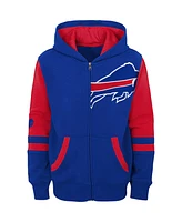 Little Boys and Girls Royal Buffalo Bills Stadium Color Block Full-Zip Hoodie