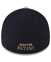 Men's New Era Navy Houston Astros 2023 Gold Collection 39THIRTY Flex Hat