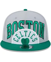 Men's New Era Gray, Kelly Green Boston Celtics Tip-Off Two-Tone 9FIFTY Snapback Hat