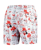 Men's Freeze Max White The Simpsons Bart School Doodles Shorts