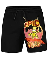 Men's Freeze Max Black The Simpsons Shorts