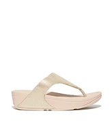 FitFlop Women's Lulu Glitz-Canvas Toe-Post Sandals