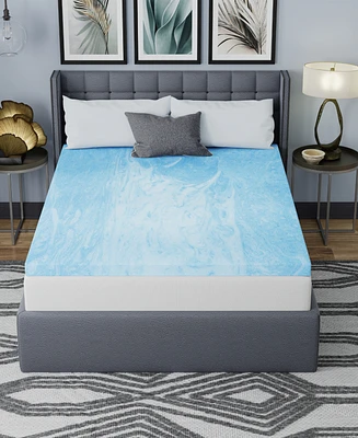 Vibe 3" Gel Swirl Memory Foam Mattress Topper