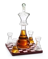 The Wine Savant Chess Decanter, Set of 5