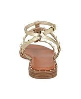 Nine West Women's Marcila Embellished Round Toe Casual Sandals