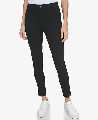 Andrew Marc Sport Women's Pull On Ponte Pants with Twisted Seams