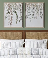 Ink+Ivy Botanical Waterfall Eucalyptus 2-Pc. Framed Canvas Wall Decor Set