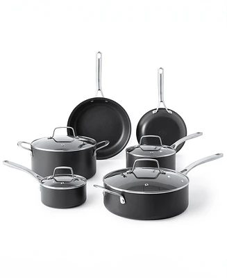 Martha Stewart Collection Bosworth Hard Anodized 10 Piece Cookware Set