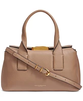 Donna Karan Amagansett Soft-Rolled Leather Satchel with Sculpted Magnet Closure