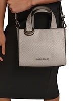 Donna Karan Hewlett Leather Top Handle Buckle Crossbody