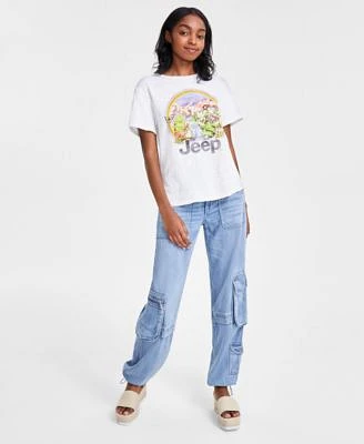 Lucky Brand Womens Jeep Rainbow Boyfriend T Shirt Cargo Jeans