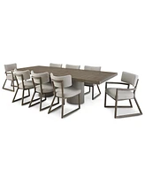 Fantasia 9pc Dining Set (Table + 6 Side Chairs + 2 Arm Chairs)