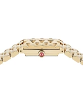 Women's Swiss Gold Ion Stainless Steel Bracelet Watch 19x30mm