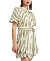En Saison Women's CeCe Striped Shirtdress