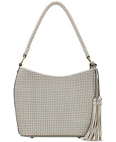 Patricia Nash Castelli Small Woven Leather Hobo Bag