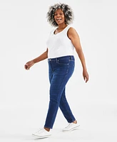 Style & Co Plus Size Mid-Rise Slim-Leg Stretch Jeans