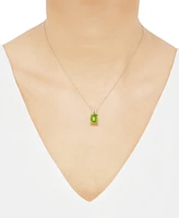 Peridot (3-3/4 ct. t.w.) & Diamond Accent 18" Pendant Necklace in 14k Gold (Also in Mystic Topaz)