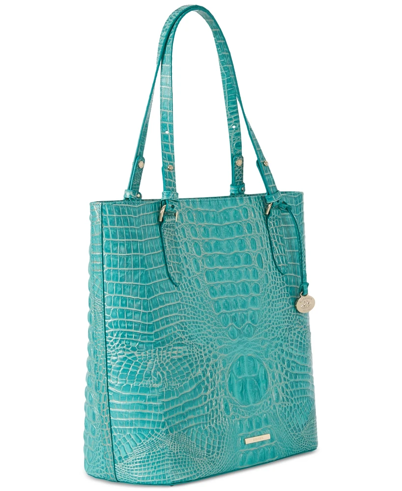 Brahmin Ezra Melbourne Large Embossed Leather Tote