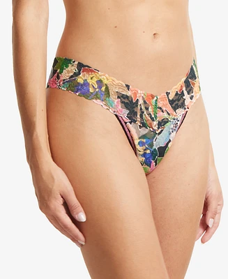 Hanky Panky Printed Signature Lace Low Rise Thong, PR4911