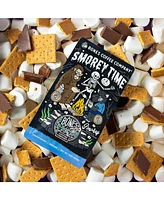 Bones Coffee Ground Coffee | 12 oz Medium Roast Arabica Low Acid Flavored Coffee | S'mores and Graham Crackers Flavor Company