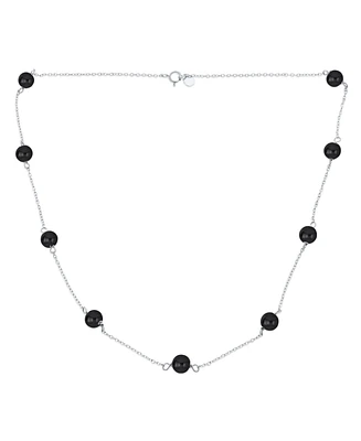 Bling Jewelry Delicate Simple Natural Green Jade Chain Round Ball Bead Tin Cup Necklace 14k Yellow Gold Plated .925 Sterling Silver