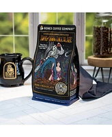 Bones Coffee Ground Coffee | 12 oz Medium Roast Arabica Low Acid Flavored Coffee | Dark Chocolate Flavor Company