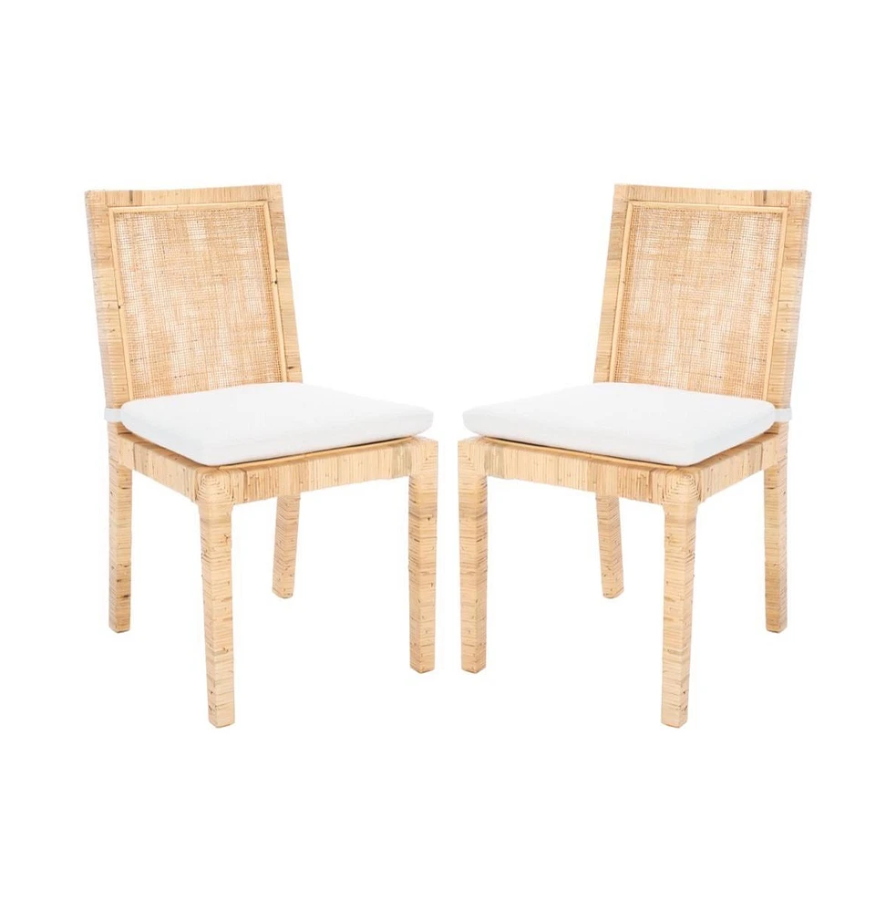 Tojo Cane Dining Chair W/ Cushion (Set Of 2)