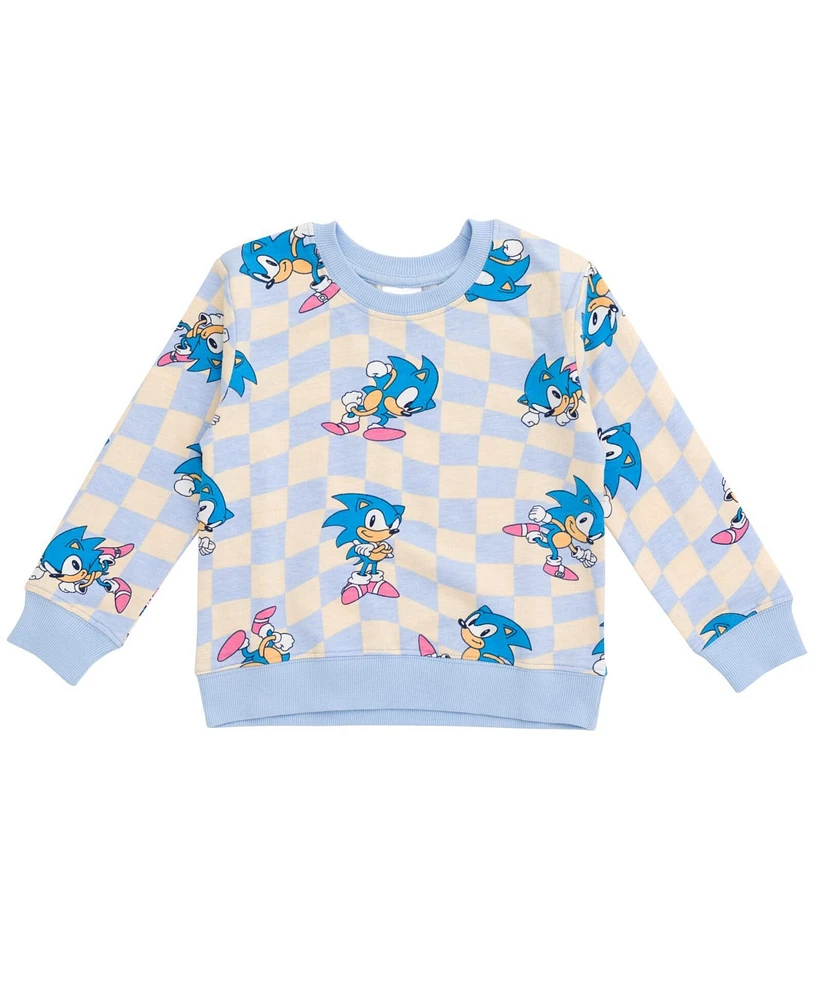 Sega Sonic the Hedgehog Girls French Terry Sweatshirt Little Kid to Big