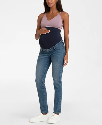 Seraphine Women's Slim Boyfriend Fit Maternity Jeans