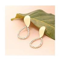 Sohi Women's Teardrop Drop Earrings