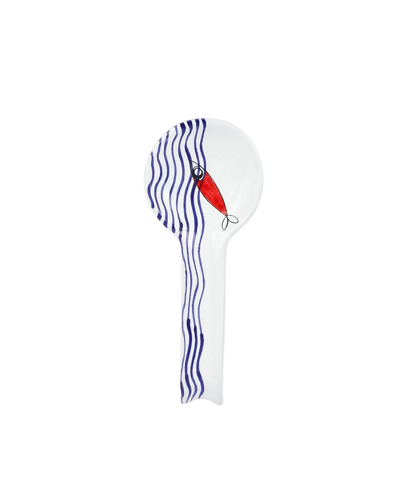 Vietri Pesce Pazzo Spoon Rest