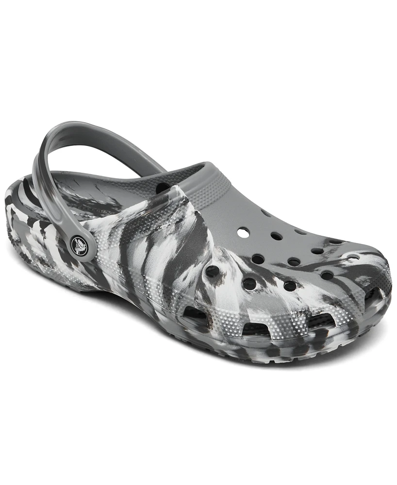 Crocs Men's Marbled Classic Clogs from Finish Line