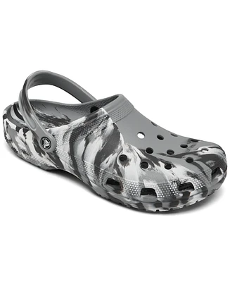 Crocs Men's Marbled Classic Clogs from Finish Line