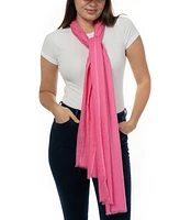 On 34th Women's Soft Sheen Fringe-Trim Scarf