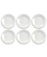 TarHong Bamboo Raised Rim Salad Plates, Set of 6