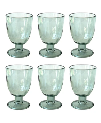 TarHong Rustic Goblets Glasses 14 oz, Set of 6