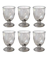 TarHong Rustic Goblets Glasses, Set of 6