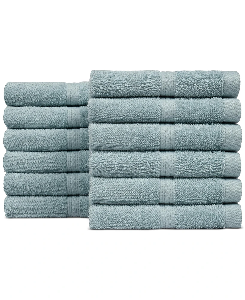 Everyday Home by Trident Supremely Soft 100% Cotton 12-Piece Washcloth Set