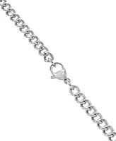 Blackjack Men's Cubic Zirconia Lion Head Framed Disc 30" Pendant Necklace